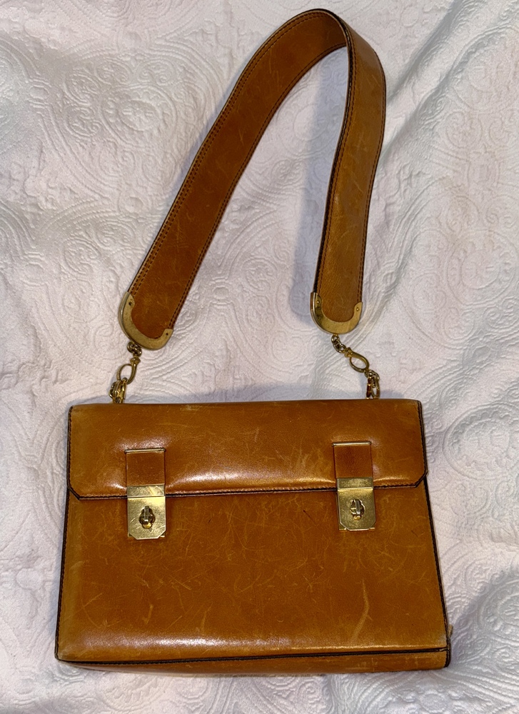 Loewe Vintage Cognac Leather Shoulder Bag for The Loewe Bag Collector 💛